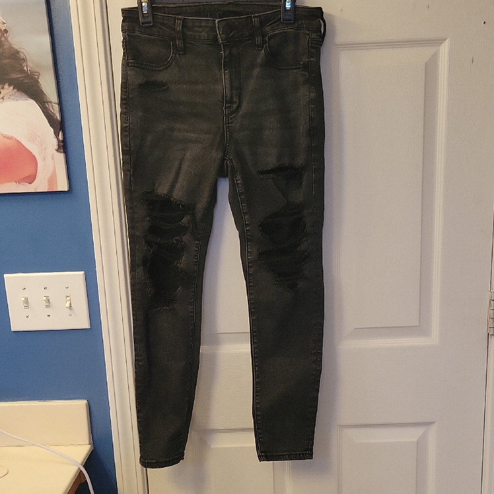 American Eagle Outfitters Black Stretch Skinny Jeans